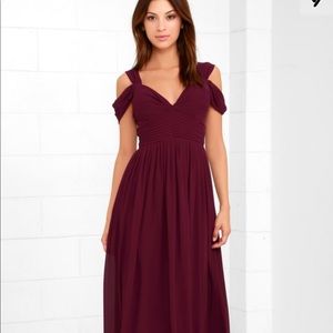 Burgundy Maxi dress